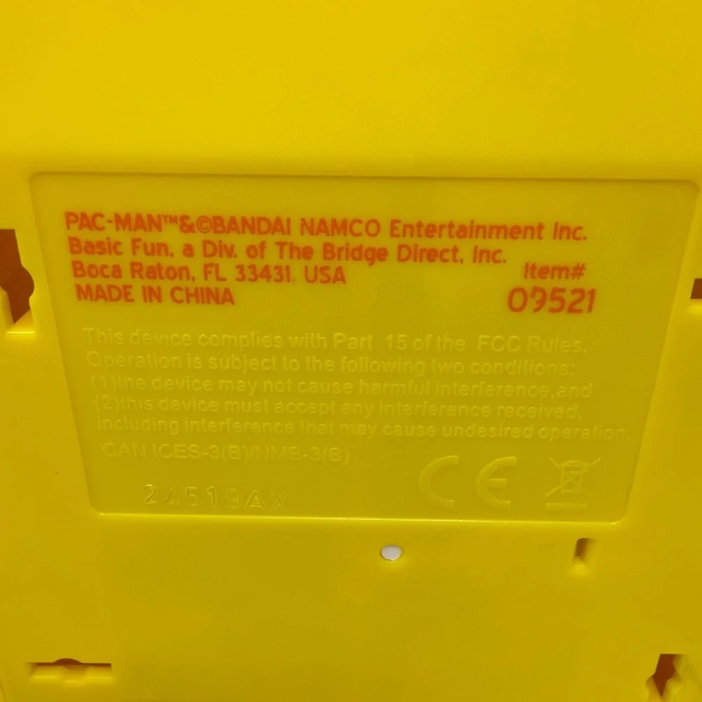 Pac-Man Mini Arcade Game Basic Fun Retro LCD Handheld Tested Working Yellow - Picture 7 of 7